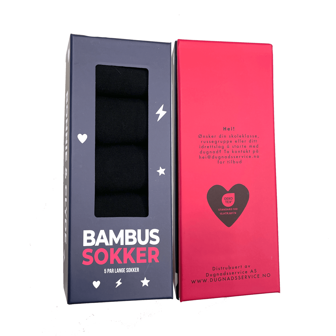 B&C 5-pack Lange bambussokker